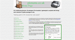 Desktop Screenshot of plenums.co.uk